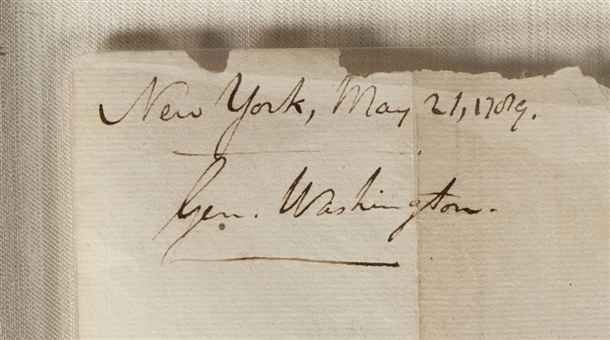 General George Washington Signed Document – Dated May 21, 1789